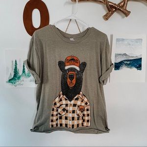 Manitou Springs Smoky Bear cutoff T-Shirt